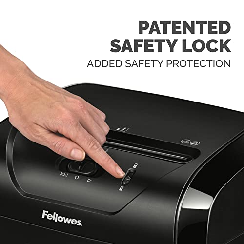 Fellowes Powershred 12 シート クロスカット ペーパー ホーム オフィス ペーパー シュレッダー、高さ 19.50 インチ x 幅 9.69 インチ x 奥行き 13.44 インチ