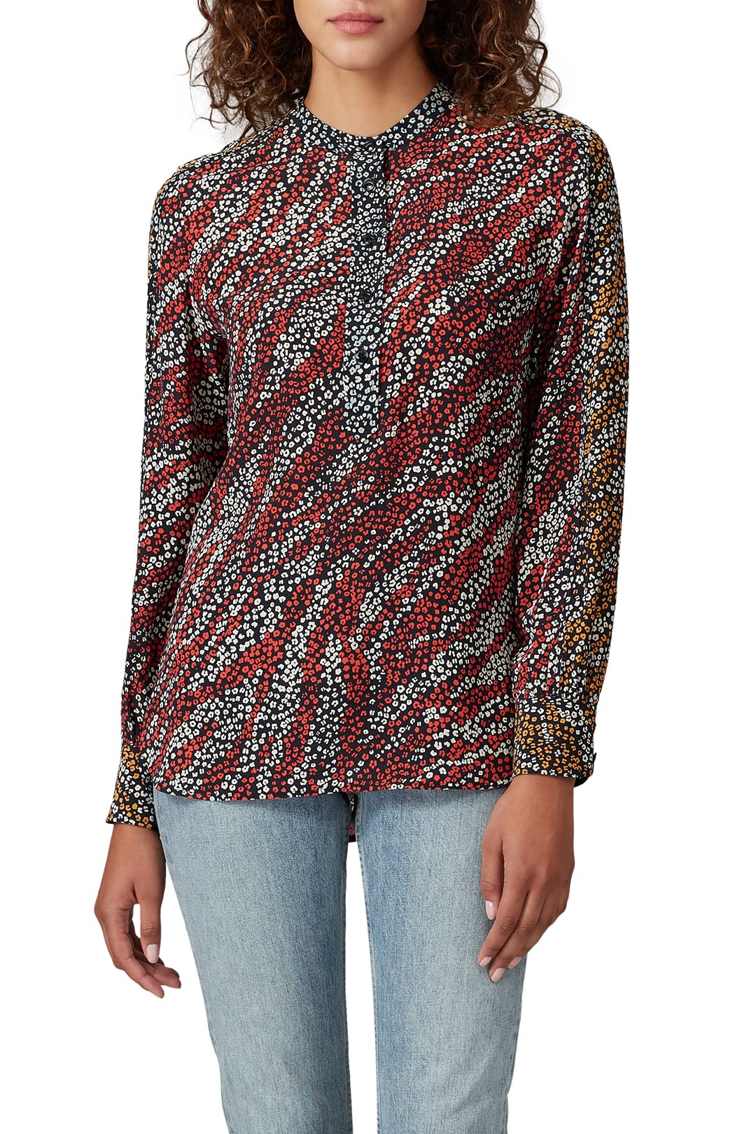 rag & bone Rent the Runway Pre-Loved Colette Blouse, Multicolored, Large